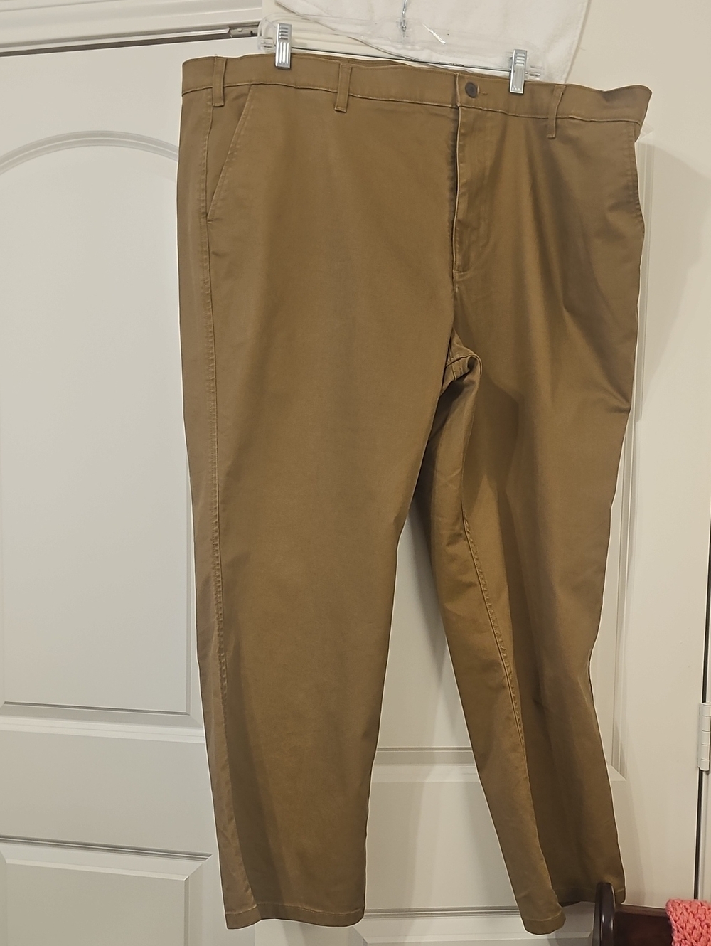 DOCKERA Men's Khaki Pants - Tan with Navy Trim